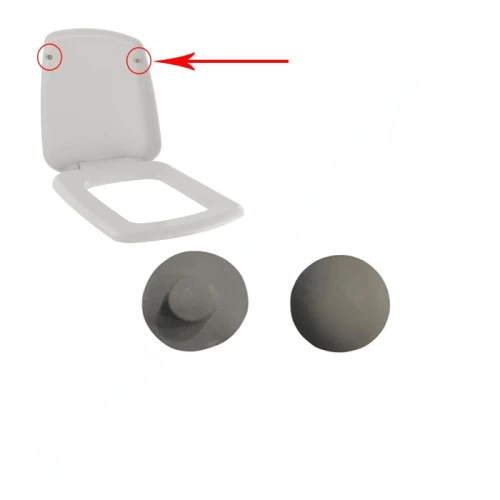 Klozet Kapak Küçük Takoz -Üst Kapak yastığı - 2 adet - 150400300004