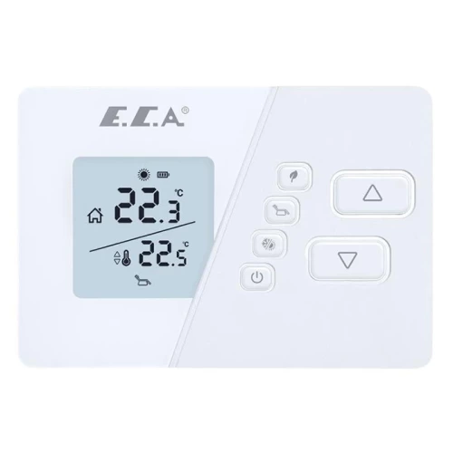E.C.A Poly Comfort 200W Kablosuz Oda Termostatı - 7006903004 | Hassas Sıcaklık Kontrolü