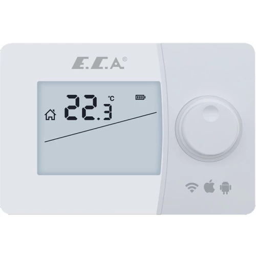 E.C.A Poly Smart Akıllı Oda Termostatı - 7006903011 - Kablosuz, Uygulama Kontrollü