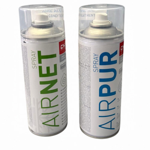 AIRNET® + AIRPUR® Klima Bakım Seti (2 x 400 ml) | Profesyonel Klima Temizlik ve Dezenfeksiyon Sistemi